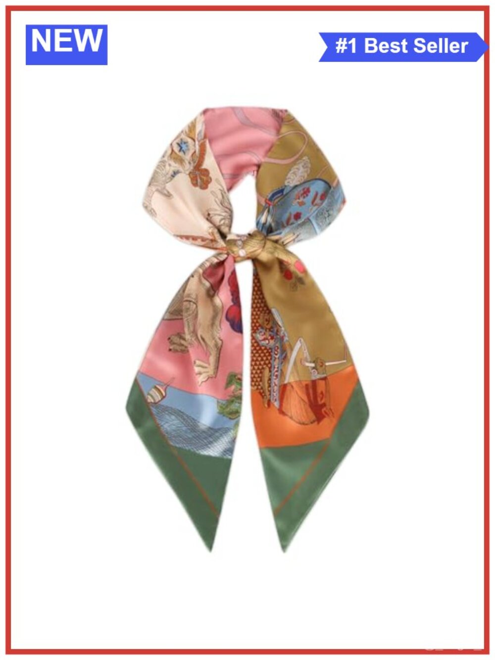 100% Silk Feel Polyester Satin Scarf Head Wrap Hair Band 7x59 in